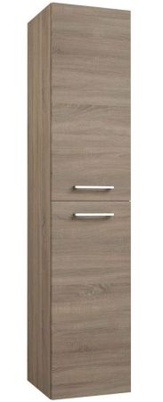 Badkamer - hoge kast Rajkot 88, kleur: eik - 160 x 35 x 35 cm (H x B x D)