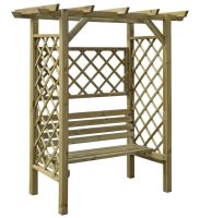 Pergola Waldrebe met bank - Afmeting: 180 x 100 x 205 cm (B x D x H)