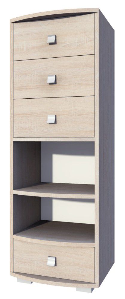 Open kast Rabaul 13, kleur: Sonoma eiken - afmetingen: 138 x 49 x 40 cm (H x B x D)