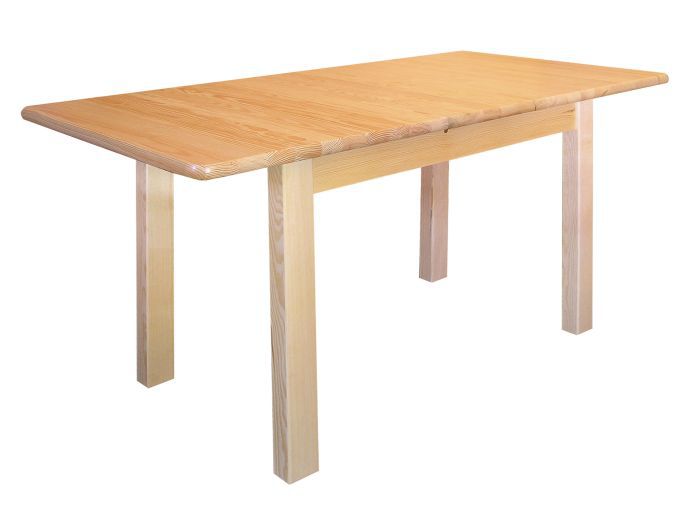 Azijn moersleutel semester Uitschuifbare tafel massief grenen, natuur Junco 236B (vierhoekig) -  afmetingen 80 x 140 / 170 / 200 cm