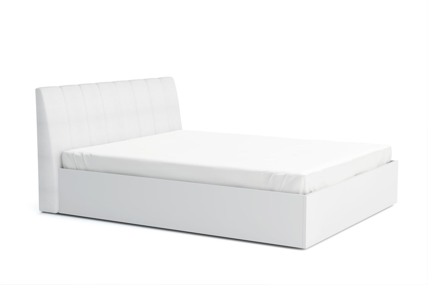 Ik wil niet Grommen emotioneel Tweepersoonsbed met opbergruimte Farsala 08, kleur: wit - Ligvlak: 180 x  200 cm (B x L)