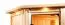 Sauna "Eemil" SET mit graphitfarbener Tür und Kranz - Farbe: Natur, Ofen BIO 9 kW - 210 x 184 x 202 cm (B x T x H)