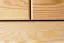 dressoir / ladekast massief grenen, natuur Junco 134 - Afmetingen: 118 x 80 x 42 cm (H x B x D)