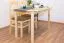 Tafel massief grenen natuur Junco 229B (vierhoekig) - 75 x 130 cm (B x D)