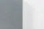 ladenkast / dressoir Hohgant 04, kleur: wit / grijs hoogglans - 118 x 60 x 42 cm (h x b x d)