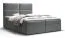 Uitzonderlijk boxspringbed met zachte veloursstof Pirin 44, kleur: grijs - ligoppervlak: 180 x 200 cm (b x l)
