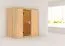 Sauna "Eeli" mit bronzierter Tür - Farbe: Natur - 196 x 118 x 198 cm (B x T x H)