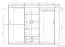 Schuifdeurkast / kleerkast Kikori 13, kleur: Sonoma eiken - afmetingen: 210 x 220 x 62 cm (H x B x D)