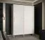 Uitzonderlijke kledingkast met vijf vakken Jotunheimen 89, kleur: wit - Afmetingen: 208 x 150,5 x 62 cm (H x B x D)