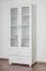 kledingkast massief grenen, wit gelakt Columba 02 - Afmetingen 195 x 80 x 50 cm